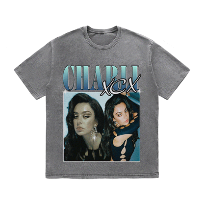 RDMCLOTHINGART tapestry hoodie CHARLI XCX HEAVY WEIGHT COTTON TEE-8856