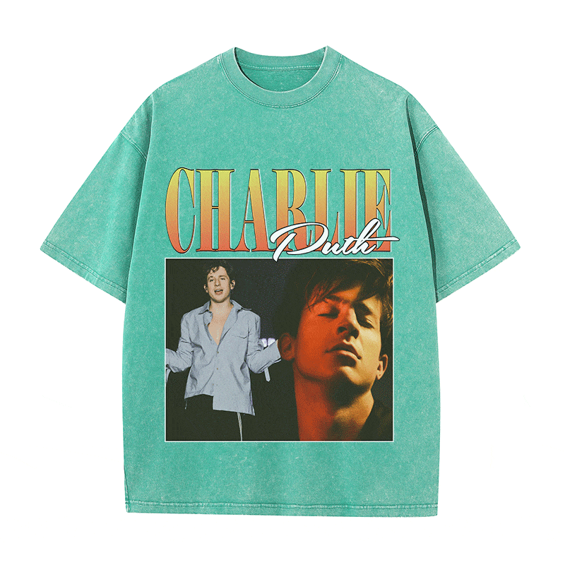 RDMCLOTHINGART tapestry hoodie CHARLIE PUTH HEAVY WEIGHT COTTON TEE-8857