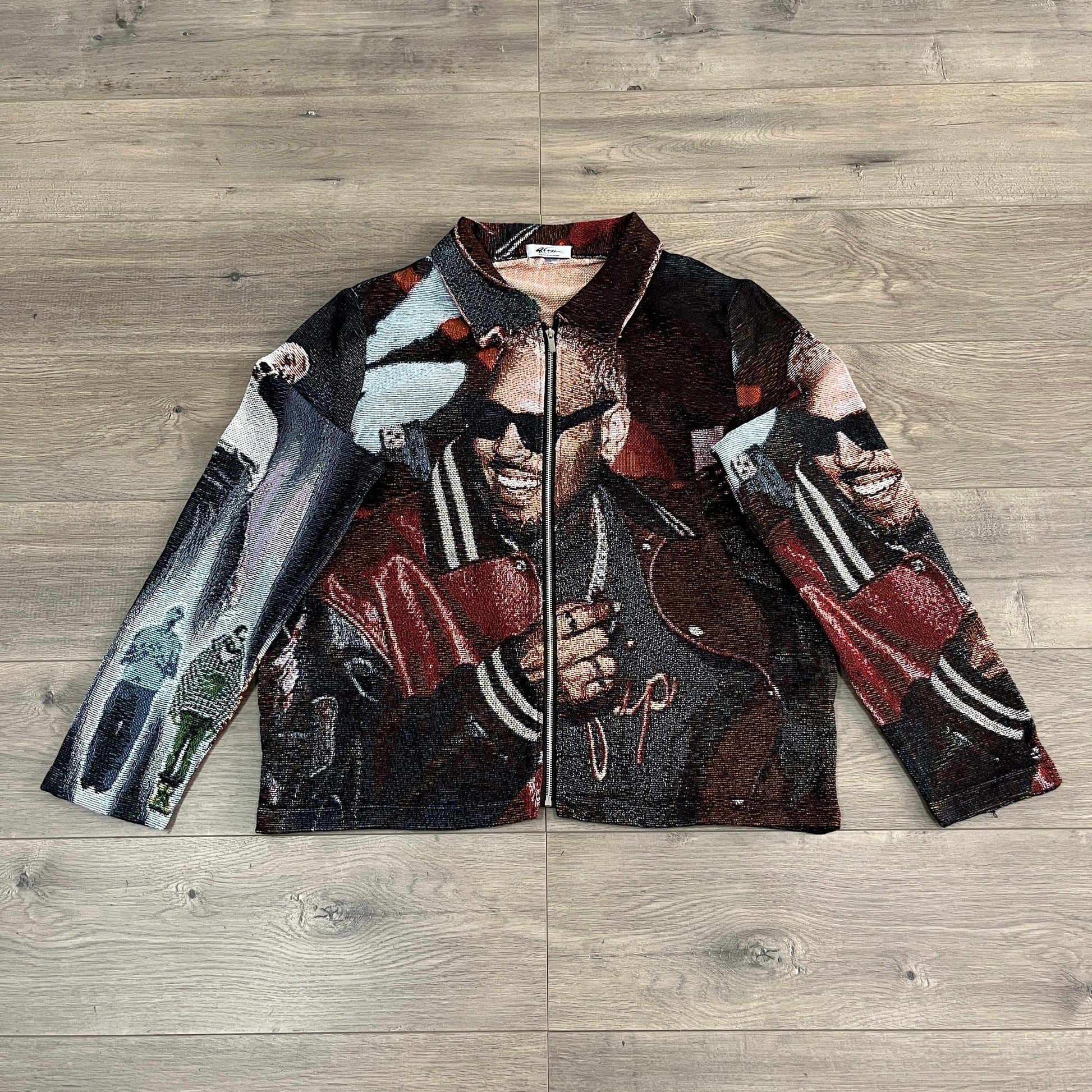 RDMCLOTHINGART tapestry hoodie CHRIS BROWN TAPESTRY JACKET