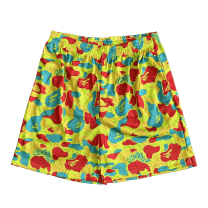 COLORFUL CAMO MESH SHORTS-8729 - RDMCLOTHINGART