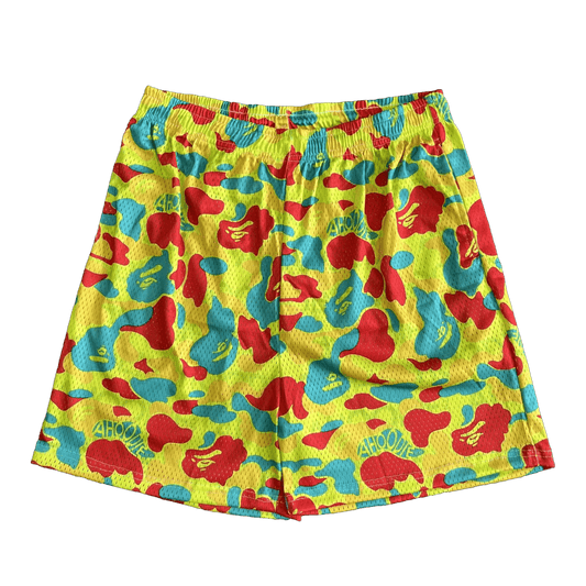 COLORFUL CAMO MESH SHORTS-8729 - RDMCLOTHINGART