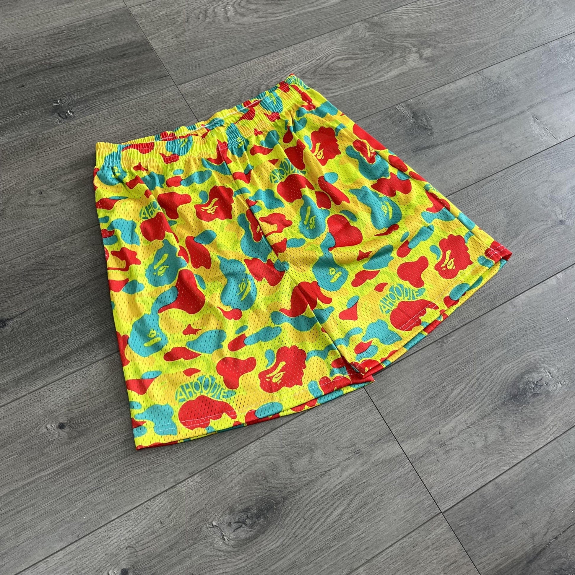 COLORFUL CAMO MESH SHORTS-8729 - RDMCLOTHINGART