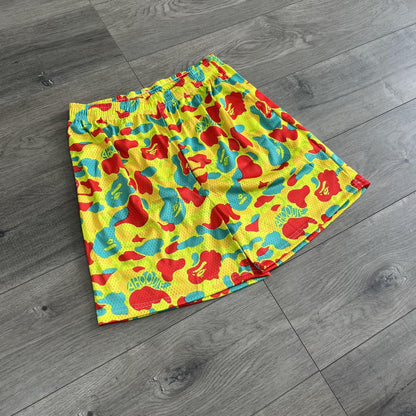 COLORFUL CAMO MESH SHORTS-8729 - RDMCLOTHINGART