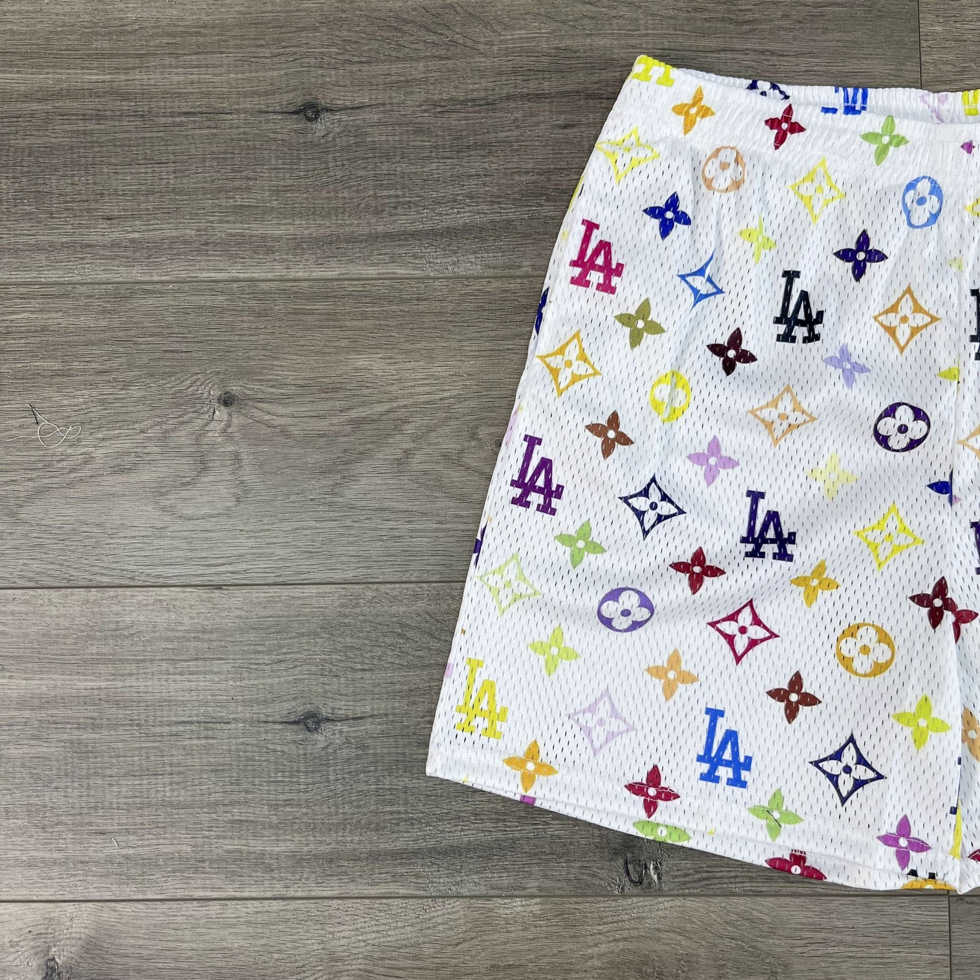 COLORFUL LA MESH SHORTS-8677 - RDMCLOTHINGART