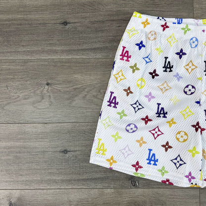 COLORFUL LA MESH SHORTS-8677 - RDMCLOTHINGART