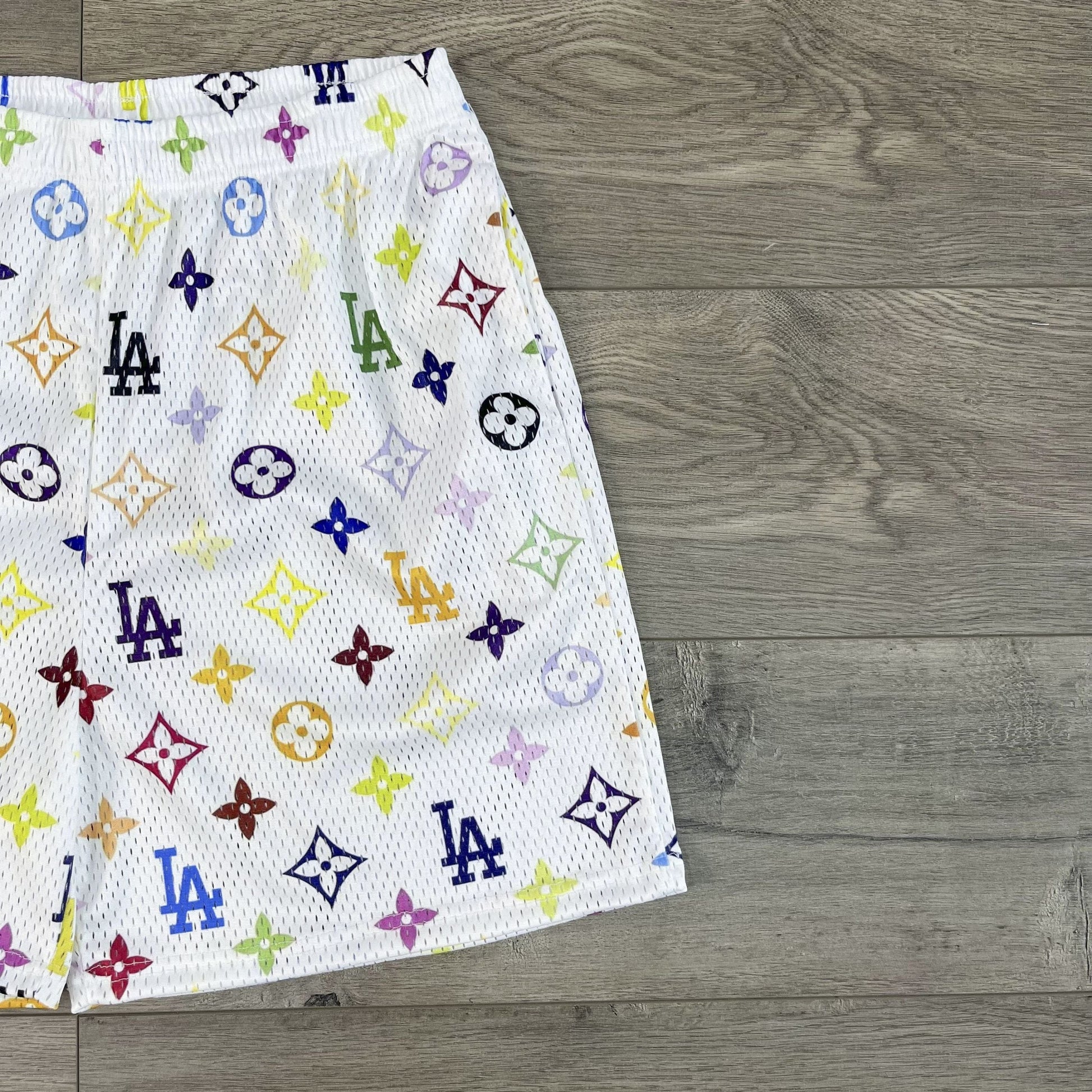 COLORFUL LA MESH SHORTS-8677 - RDMCLOTHINGART