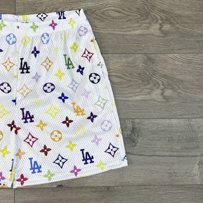 COLORFUL LA MESH SHORTS-8677 - RDMCLOTHINGART