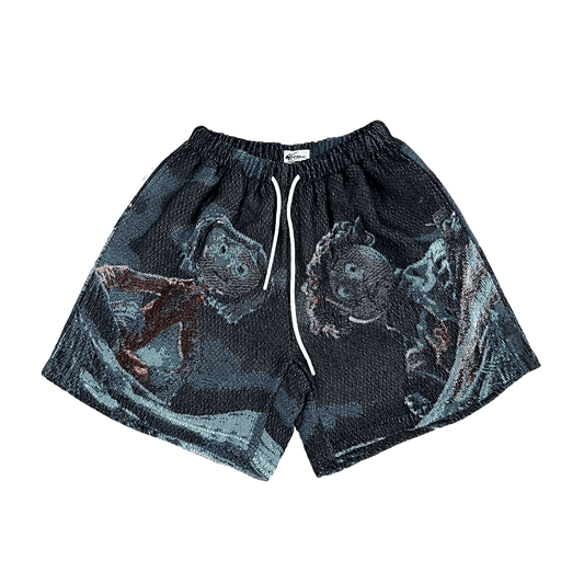 RDMCLOTHINGART tapestry hoodie CORALINE TAPESTRY SHORTS
