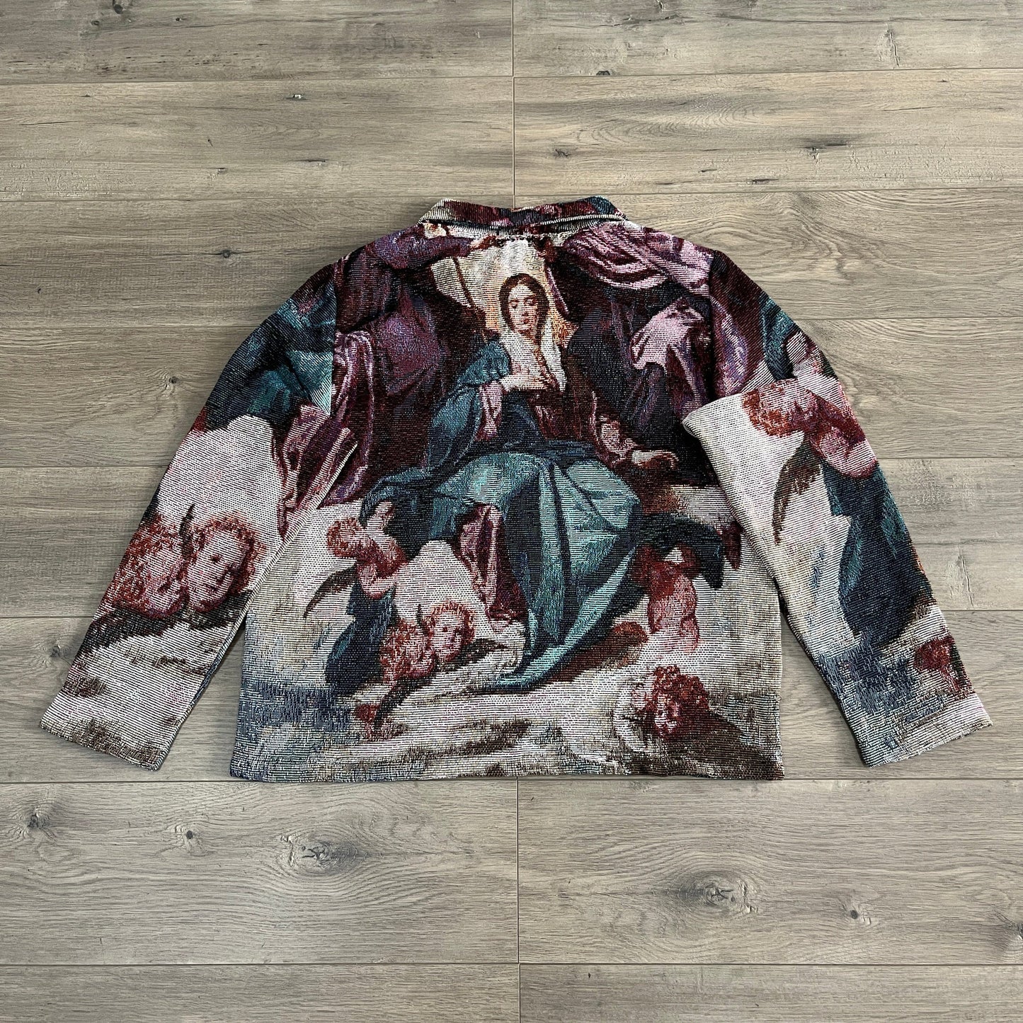 RDMCLOTHINGART tapestry hoodie CORONATION MARY TAPESTRY JACKET