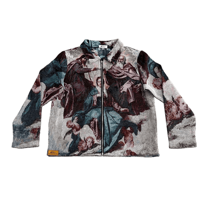 RDMCLOTHINGART tapestry hoodie CORONATION MARY TAPESTRY JACKET