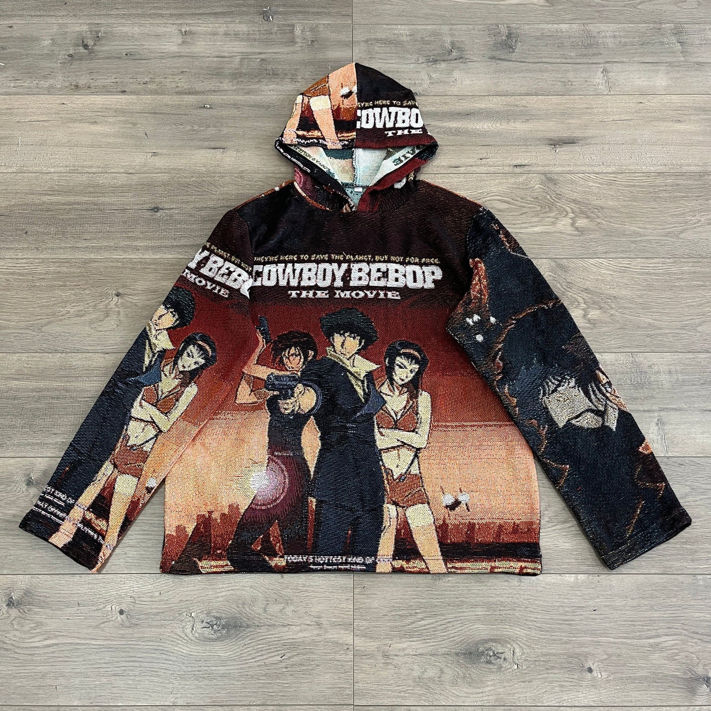 COWBOY BEBOP TAPESTRY HOODIE - RDMCLOTHINGART