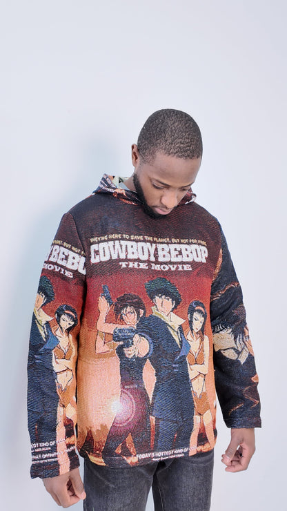COWBOY BEBOP TAPESTRY HOODIE - RDMCLOTHINGART