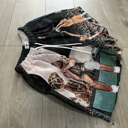 RDMCLOTHINGART tapestry hoodie CURRY TAPESTRY SHORTS