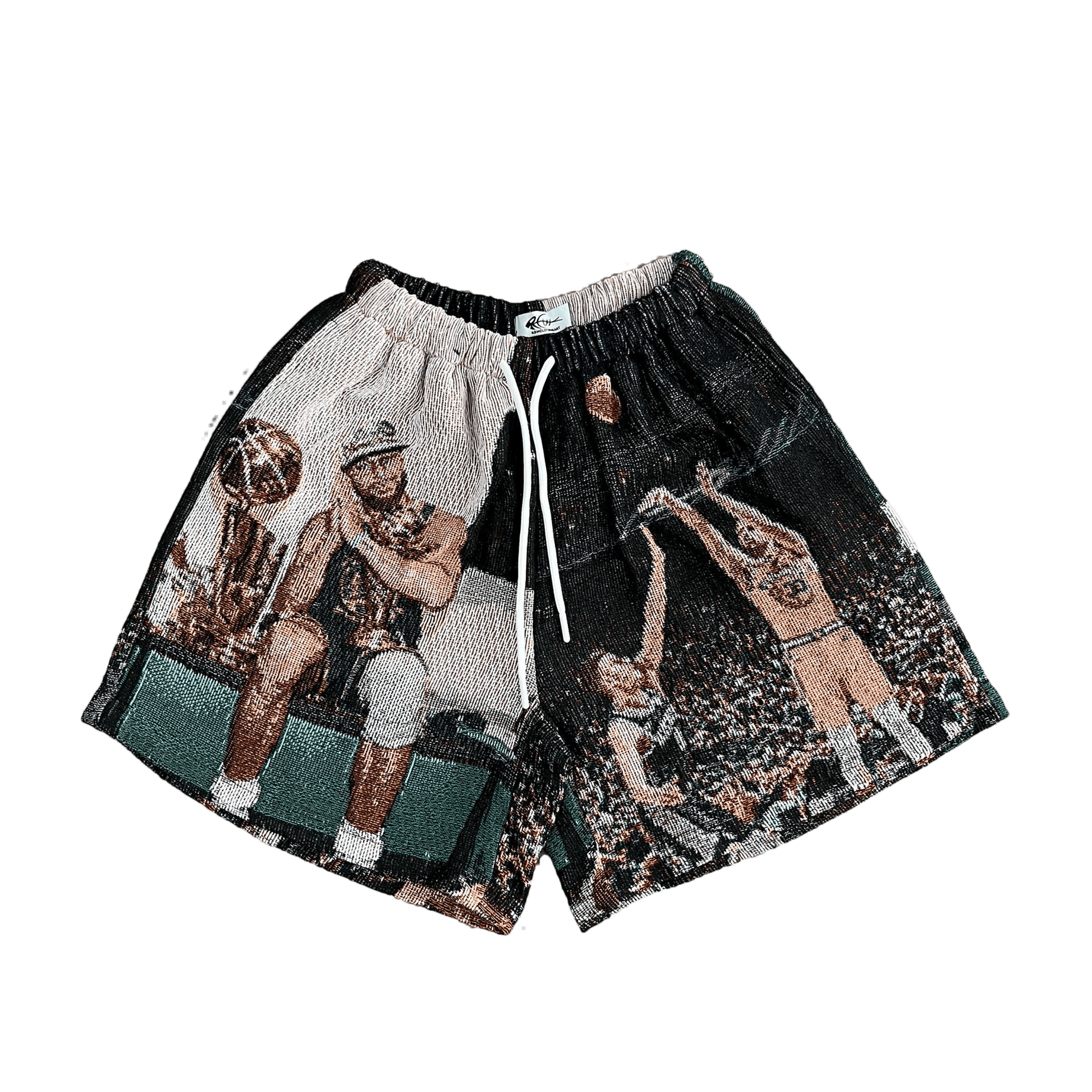 RDMCLOTHINGART tapestry hoodie CURRY TAPESTRY SHORTS