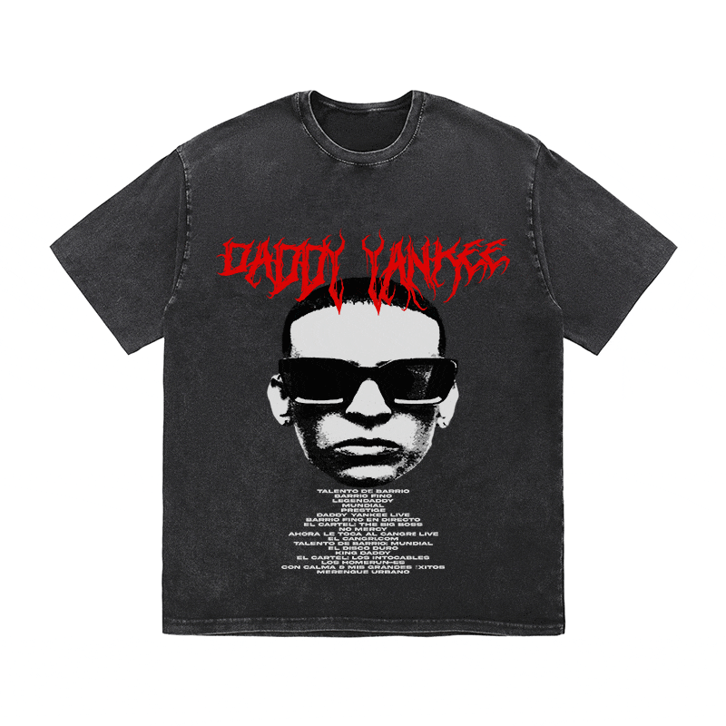 RDMCLOTHINGART tapestry hoodie DADDY YANKEE HEAVY WEIGHT COTTON TEE-8927