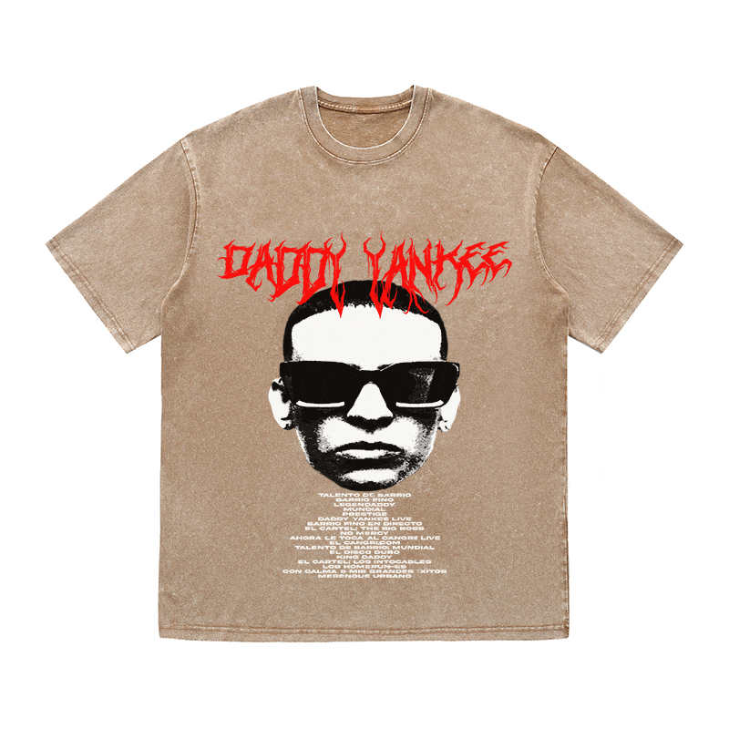 RDMCLOTHINGART tapestry hoodie DADDY YANKEE HEAVY WEIGHT COTTON TEE-8927