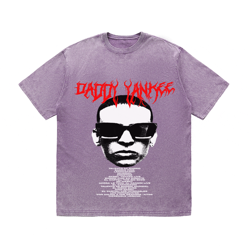 RDMCLOTHINGART tapestry hoodie DADDY YANKEE HEAVY WEIGHT COTTON TEE-8927