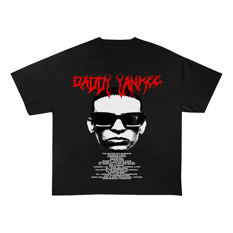 RDMCLOTHINGART tapestry hoodie DADDY YANKEE HEAVY WEIGHT COTTON TEE-8927