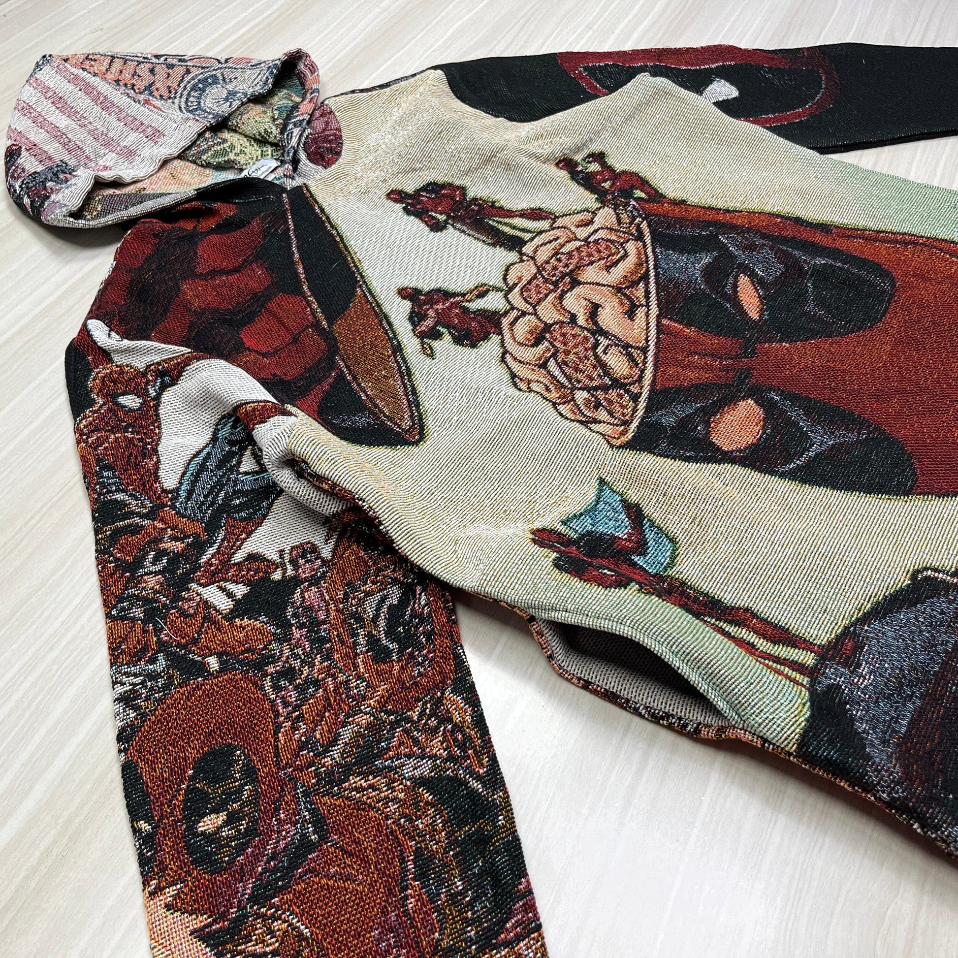 DEADPOOL TAPESTRY HOODIE - RDMCLOTHINGART