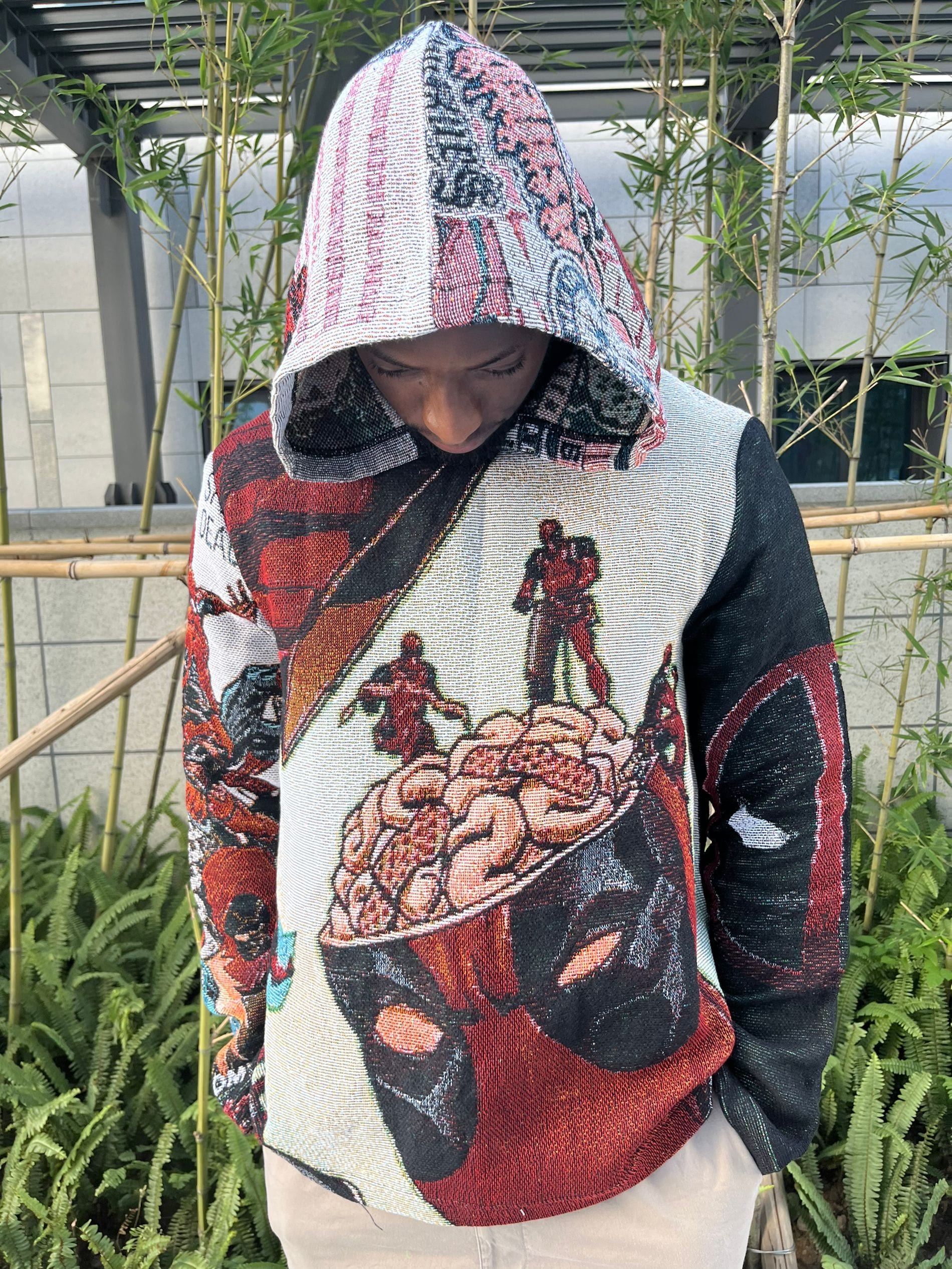 DEADPOOL TAPESTRY HOODIE - RDMCLOTHINGART
