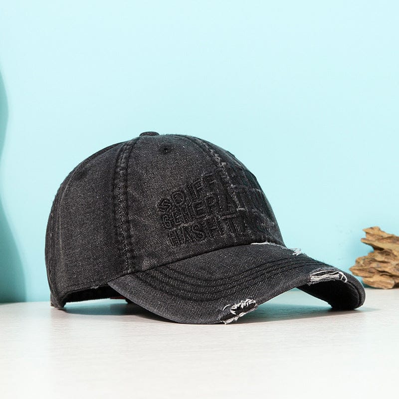 RDMCLOTHINGART Black tapestry hoodie DESIGN CAPS-60048