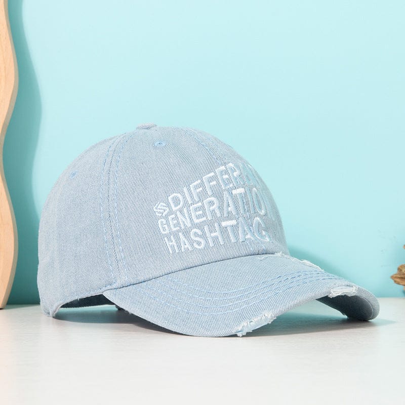 RDMCLOTHINGART light blue tapestry hoodie DESIGN CAPS-60048