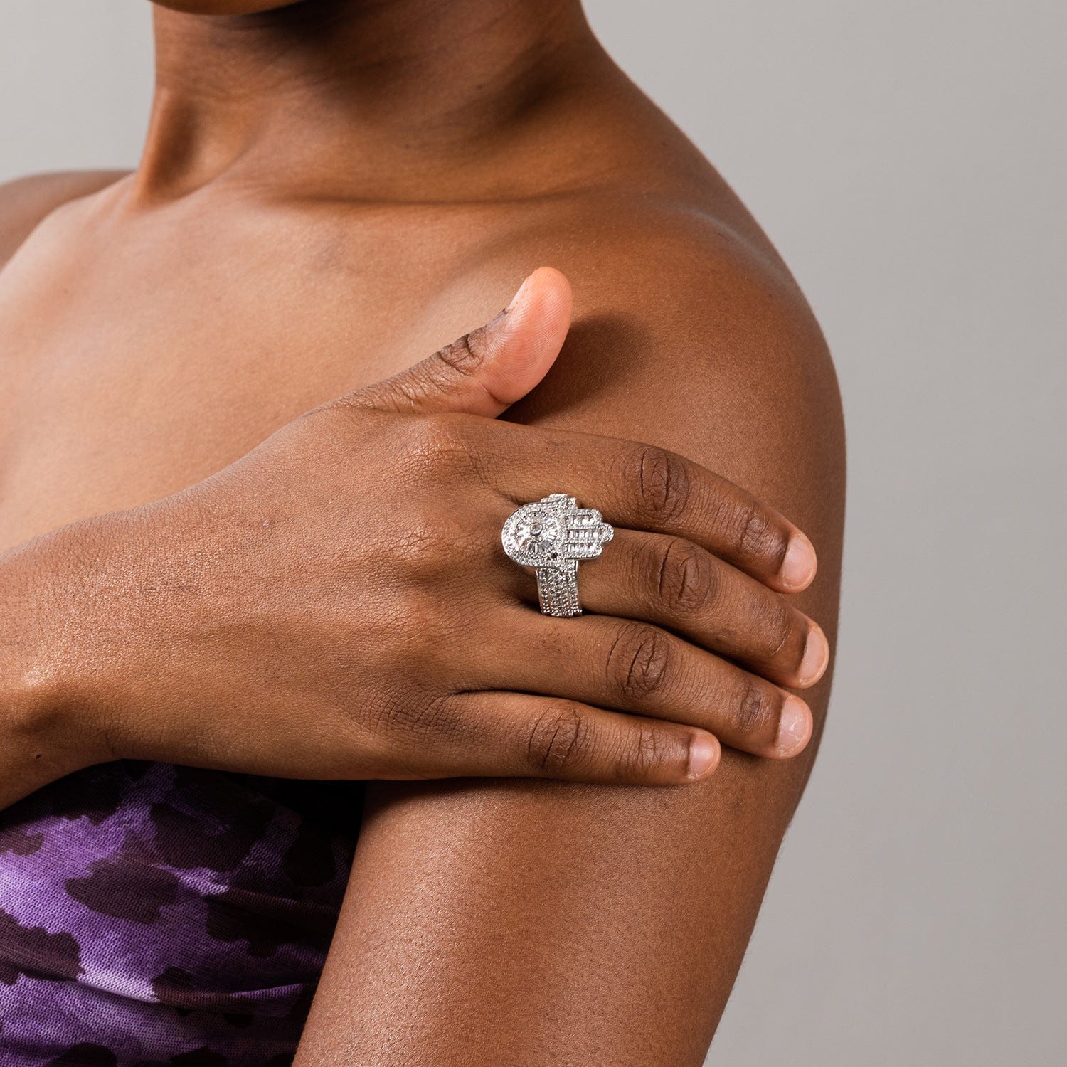 RDMCLOTHINGART tapestry hoodie Designer Finger Ring-10012