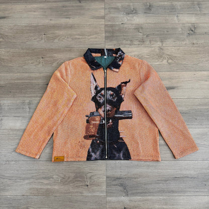 RDMCLOTHINGART tapestry hoodie DOBERMANN TAPESTRY JACKET