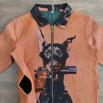 RDMCLOTHINGART tapestry hoodie DOBERMANN TAPESTRY JACKET