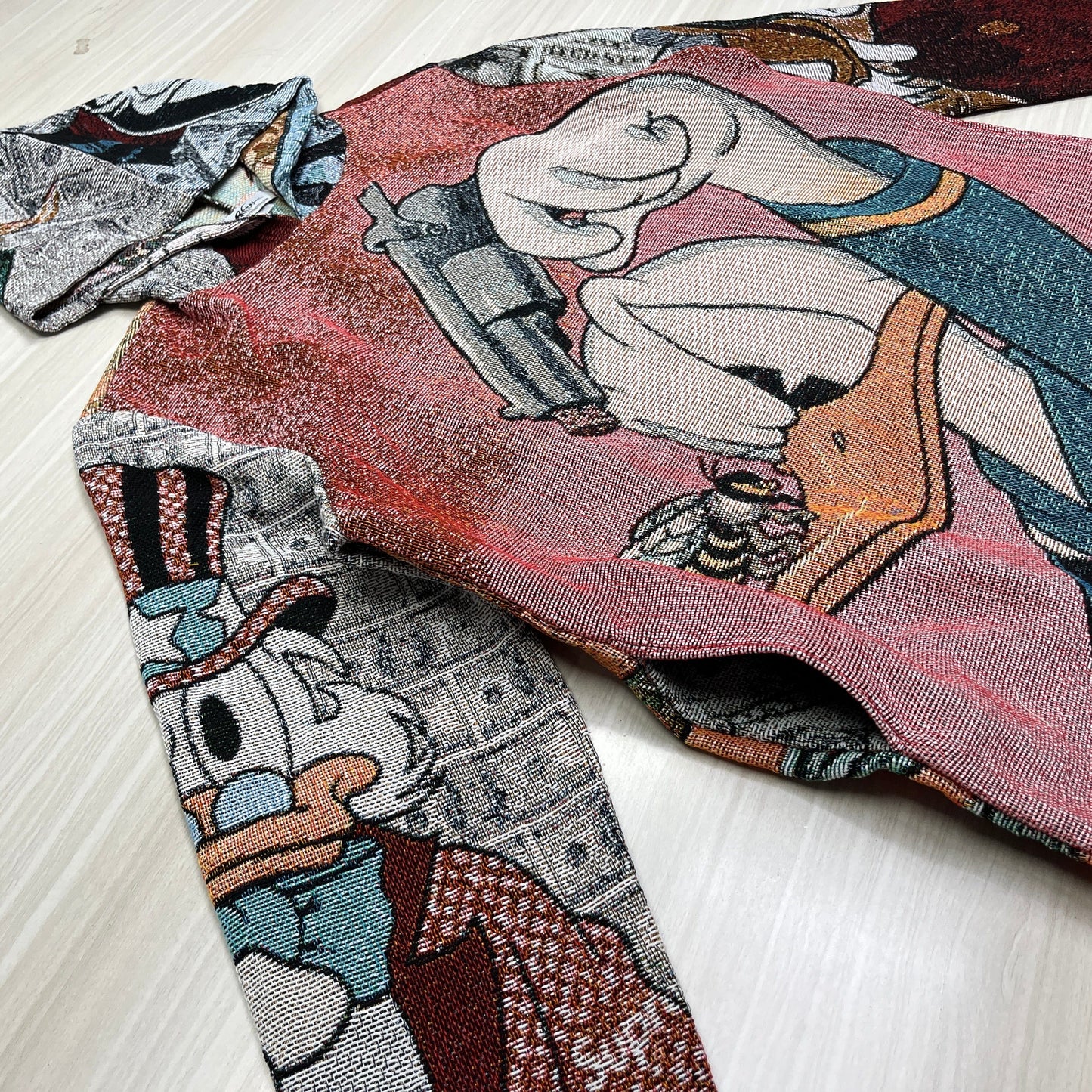 DONALD DUCK TAPESTRY HOODIE - RDMCLOTHINGART