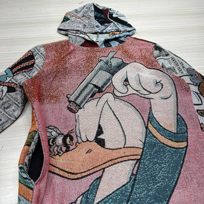 DONALD DUCK TAPESTRY HOODIE - RDMCLOTHINGART