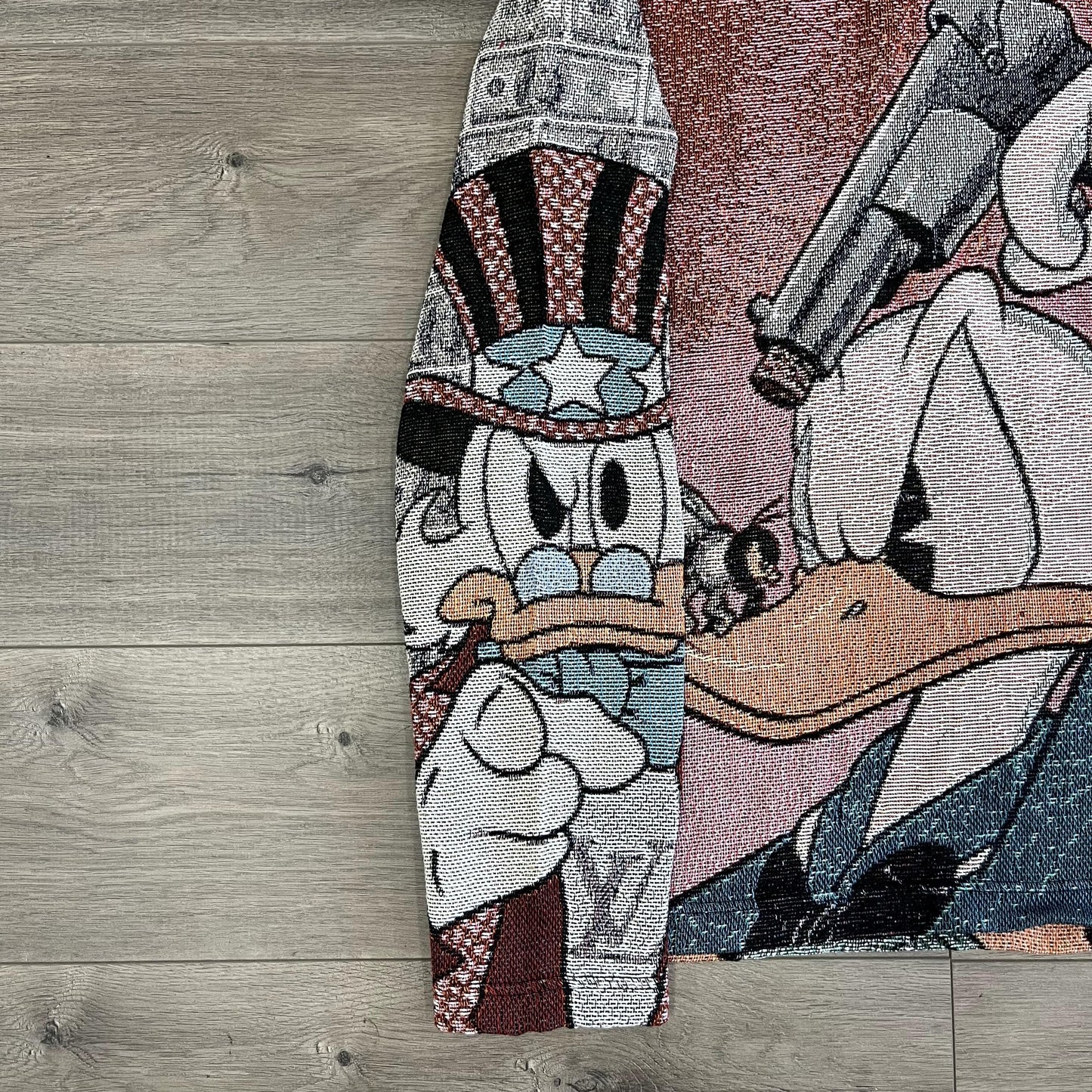 DONALD DUCK TAPESTRY HOODIE - RDMCLOTHINGART