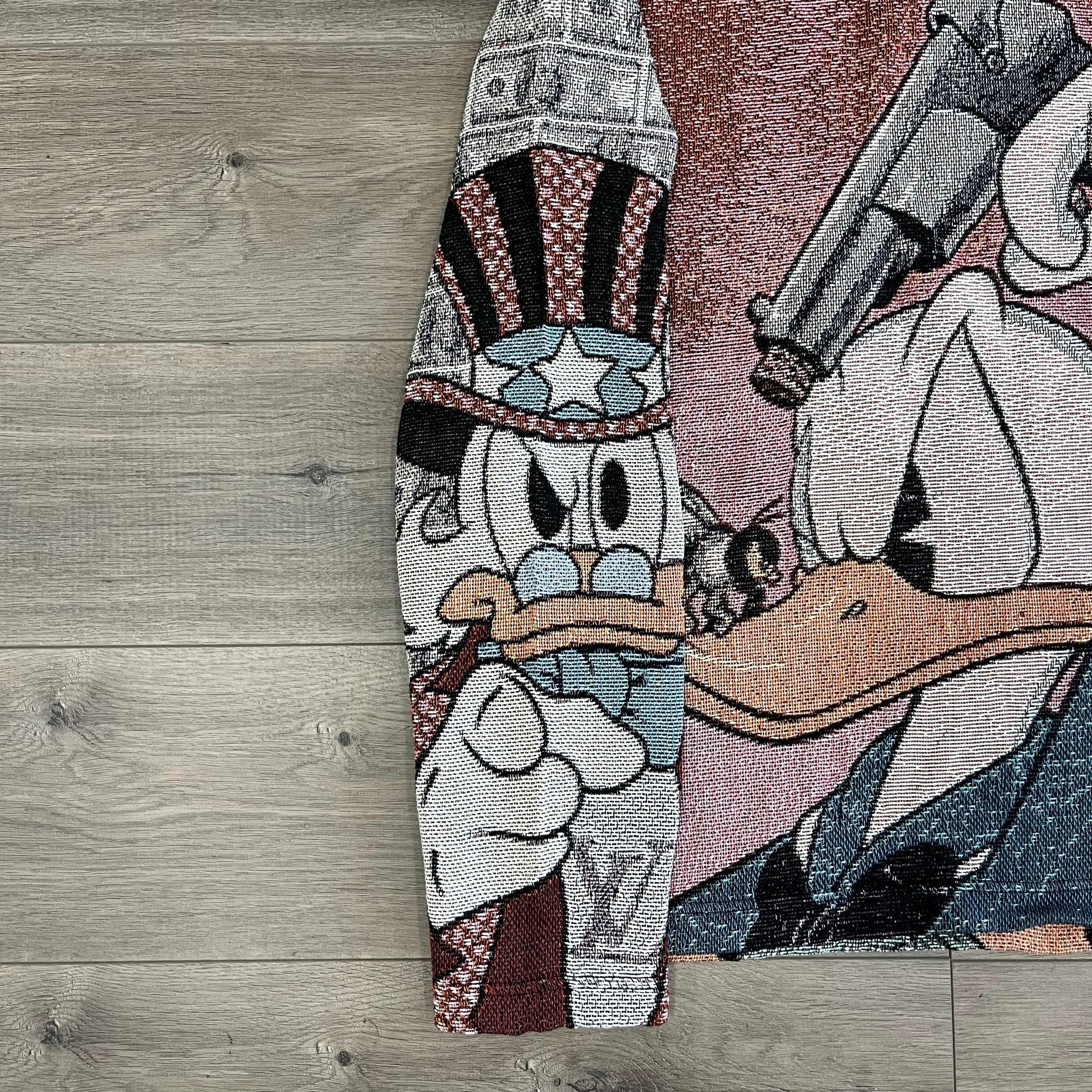 DONALD DUCK TAPESTRY HOODIE - RDMCLOTHINGART