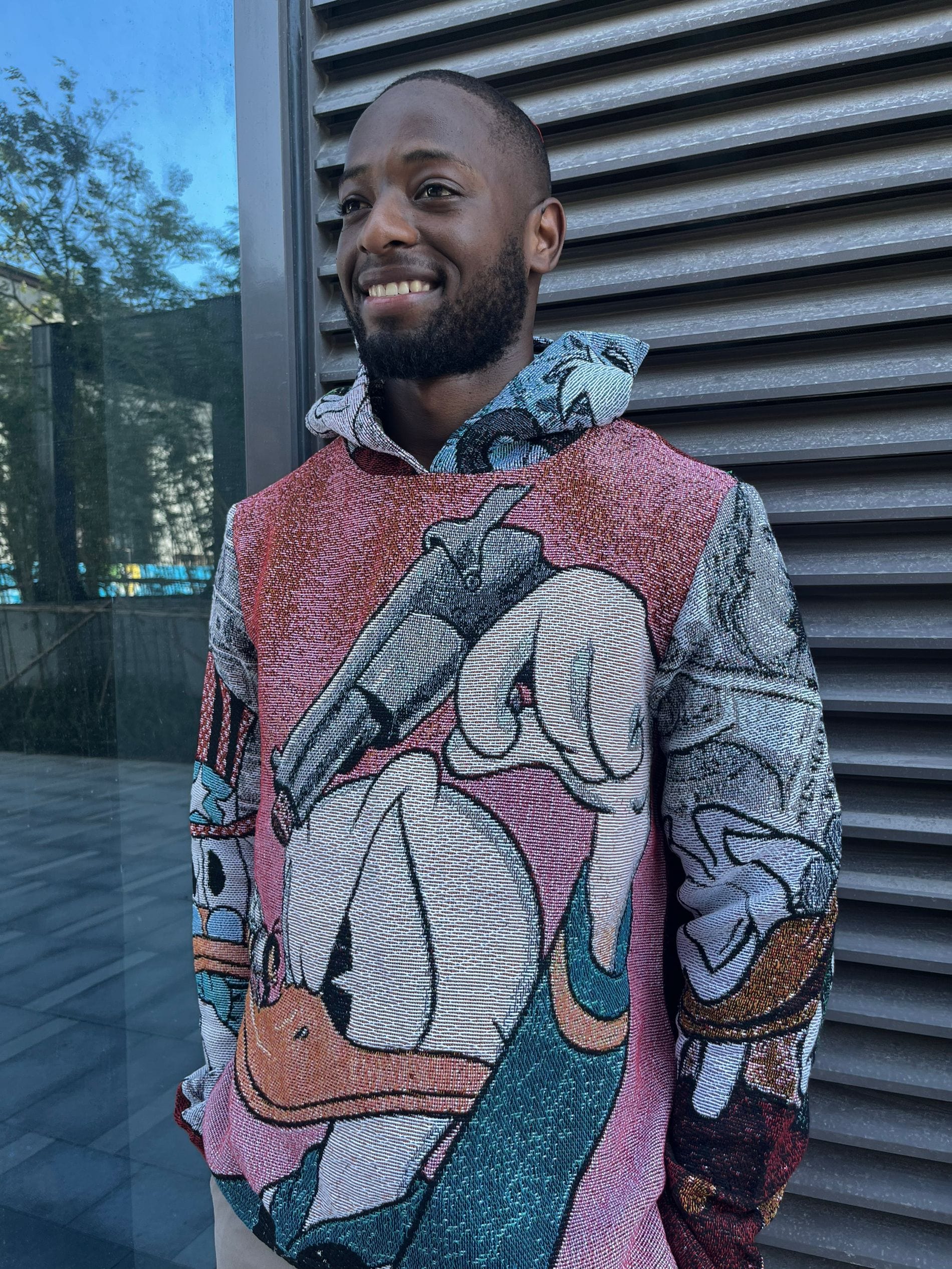 DONALD DUCK TAPESTRY HOODIE - RDMCLOTHINGART