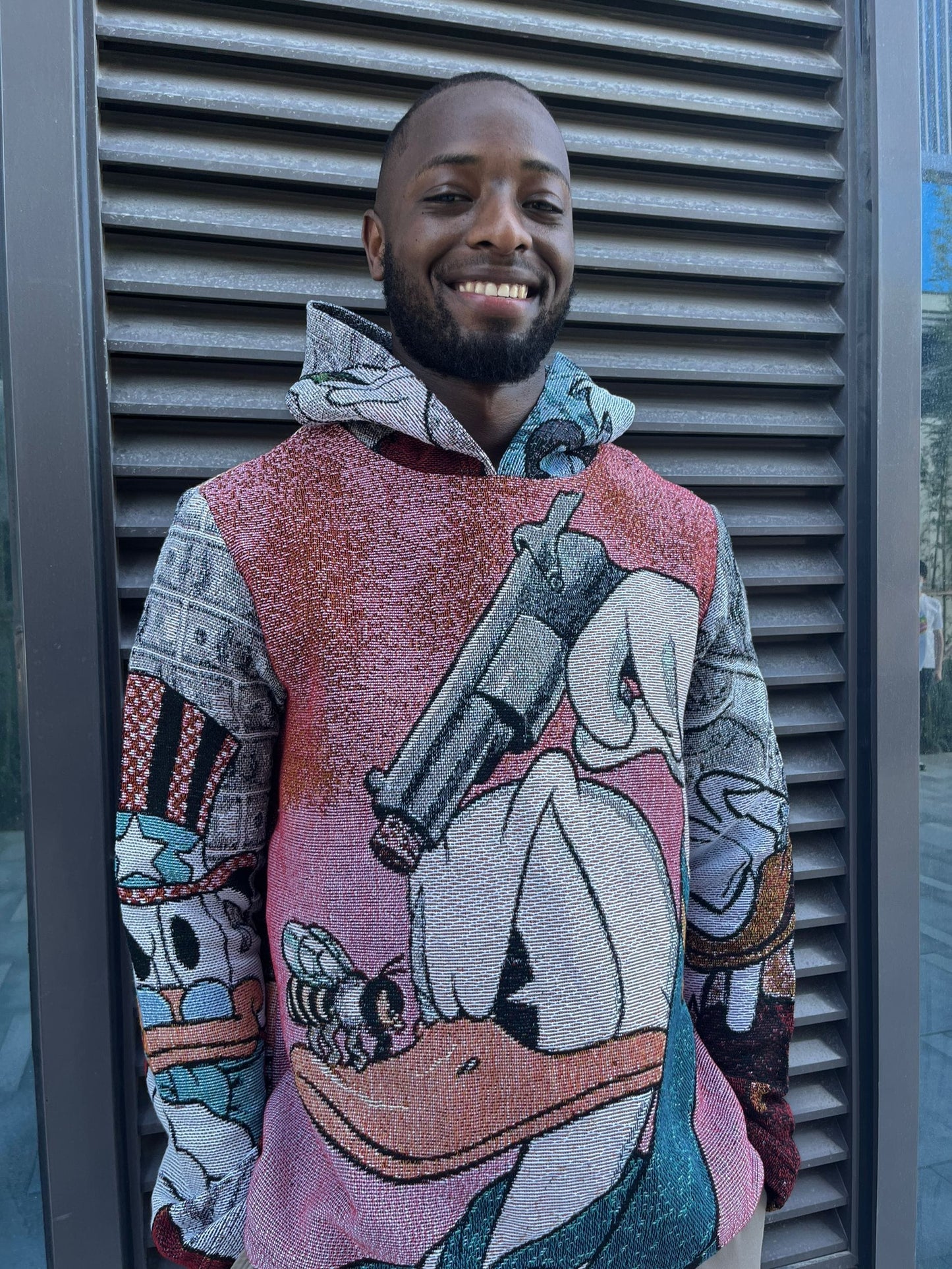 DONALD DUCK TAPESTRY HOODIE - RDMCLOTHINGART