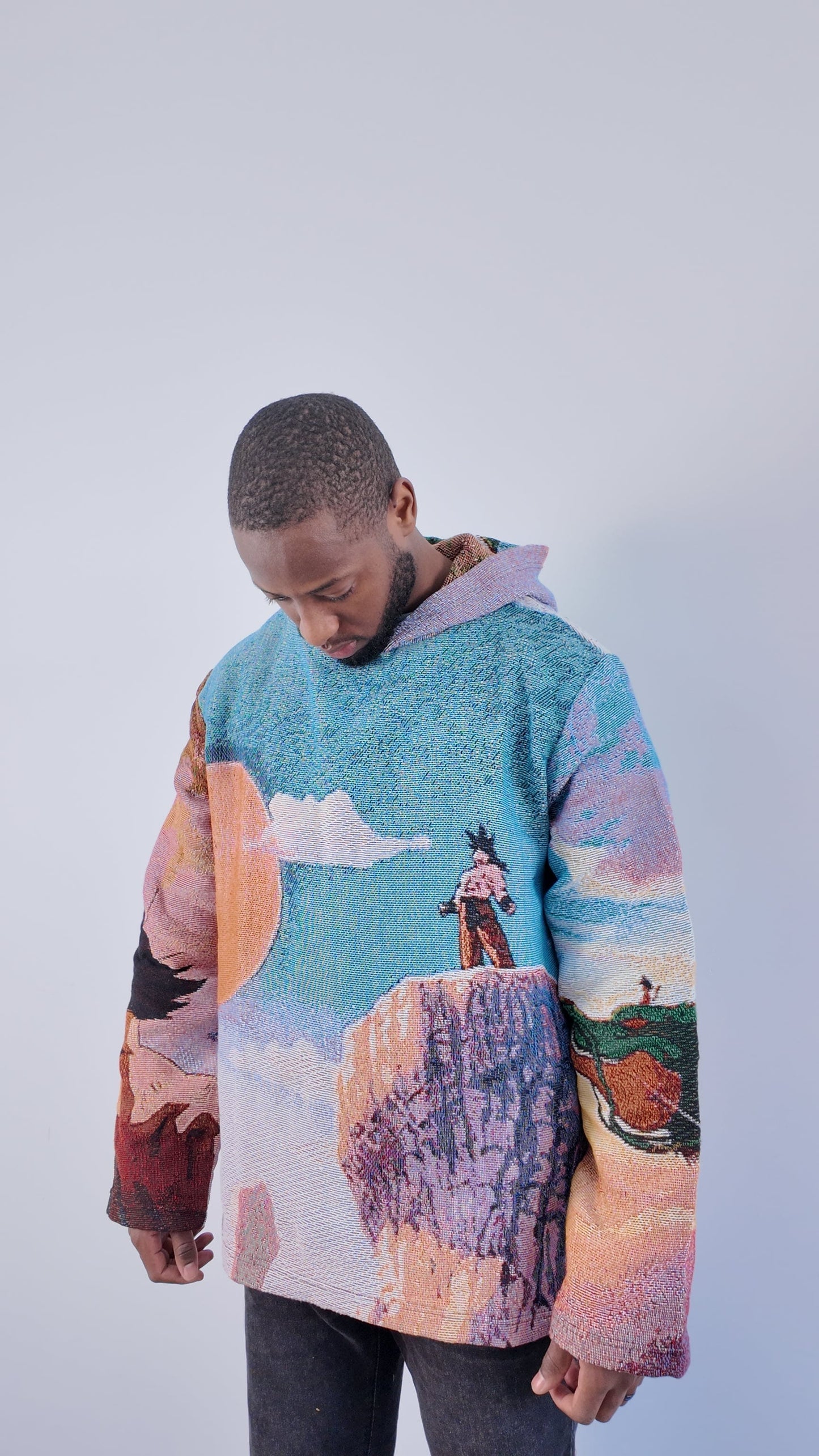 DRAGON V2 TAPESTRY HOODIE - RDMCLOTHINGART