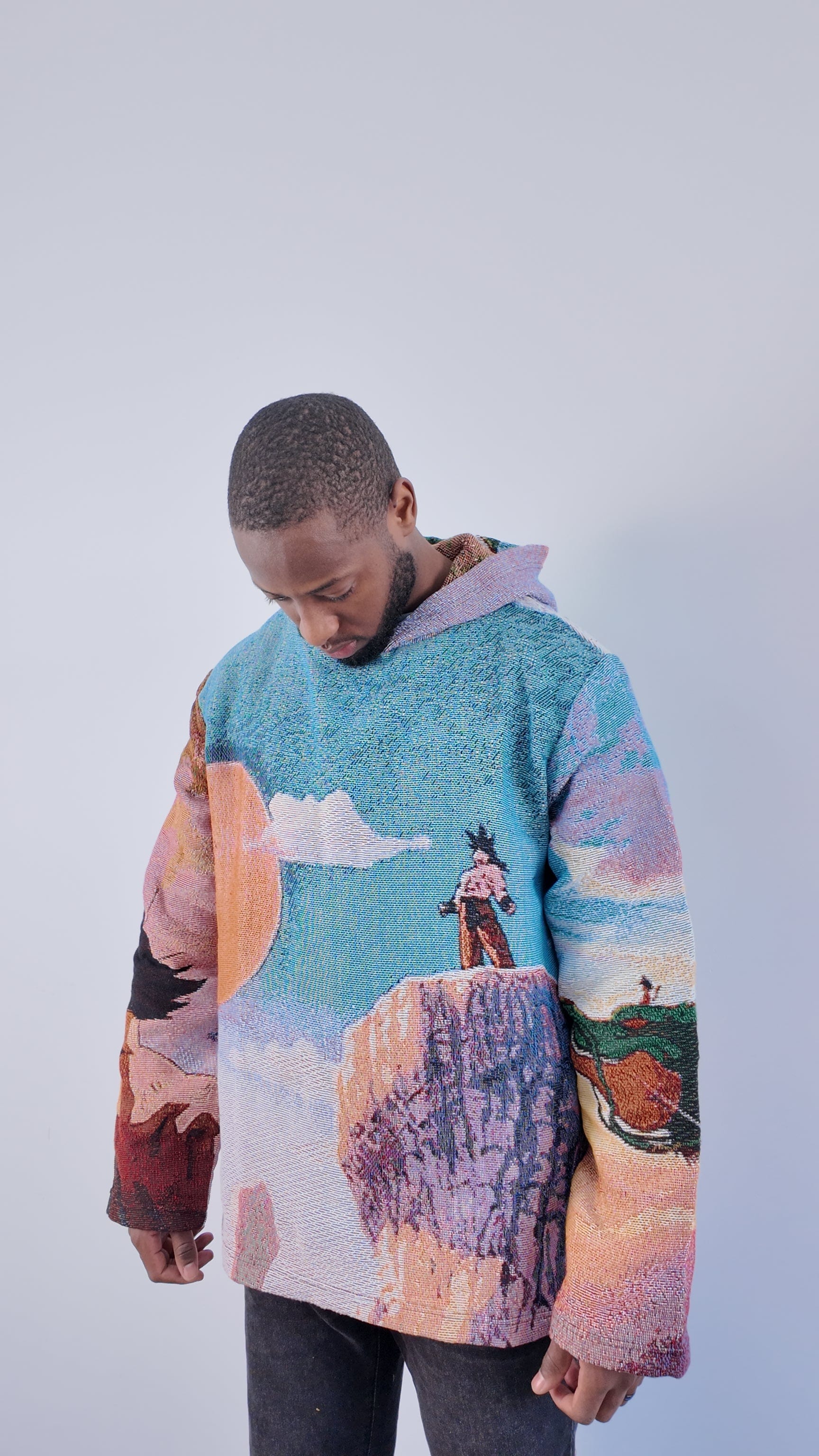 DRAGON V2 TAPESTRY HOODIE - RDMCLOTHINGART