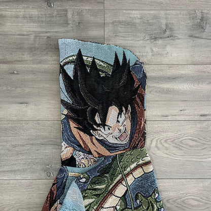 DRAGONBALL V2 TAPESTRY HOODIE - RDMCLOTHINGART