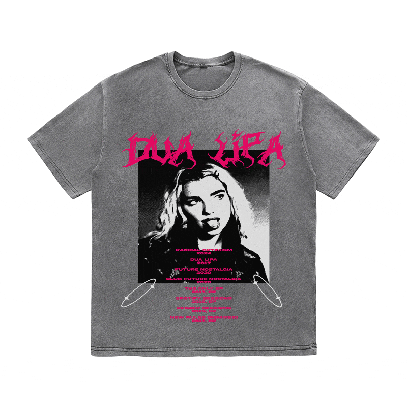 RDMCLOTHINGART tapestry hoodie DUA LIPA HEAVY WEIGHT COTTON TEE-8900