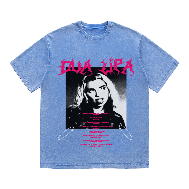 RDMCLOTHINGART tapestry hoodie DUA LIPA HEAVY WEIGHT COTTON TEE-8900