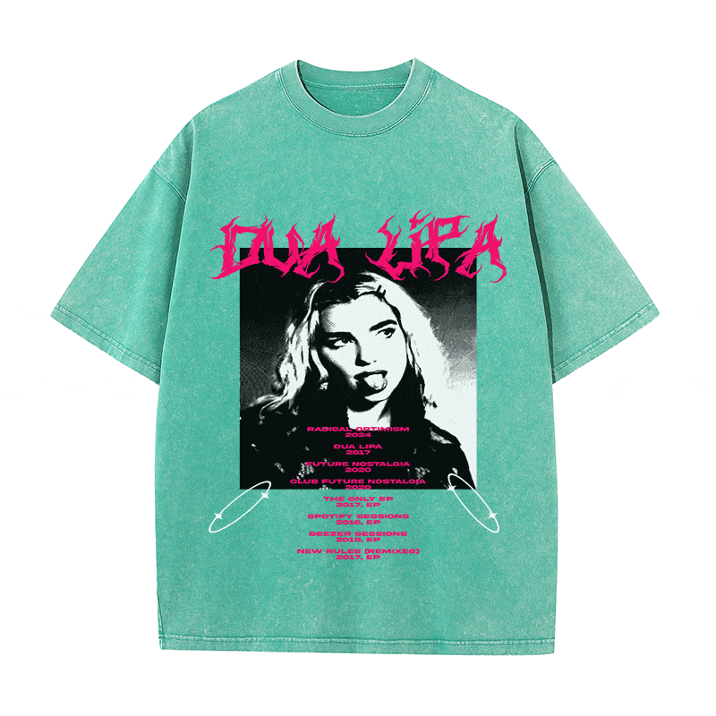 RDMCLOTHINGART tapestry hoodie DUA LIPA HEAVY WEIGHT COTTON TEE-8900