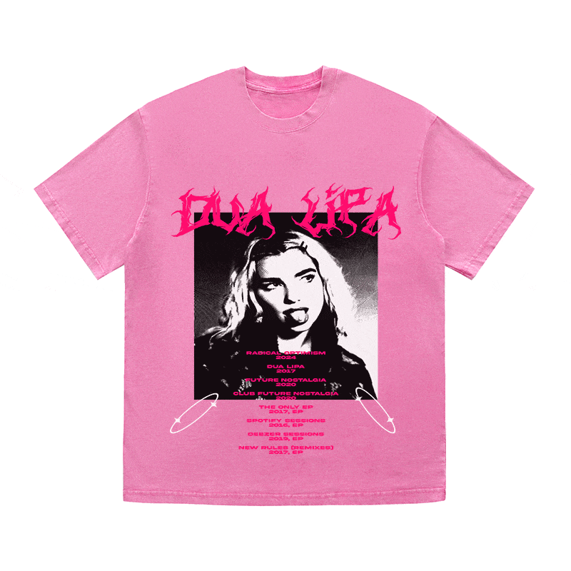 RDMCLOTHINGART tapestry hoodie DUA LIPA HEAVY WEIGHT COTTON TEE-8900