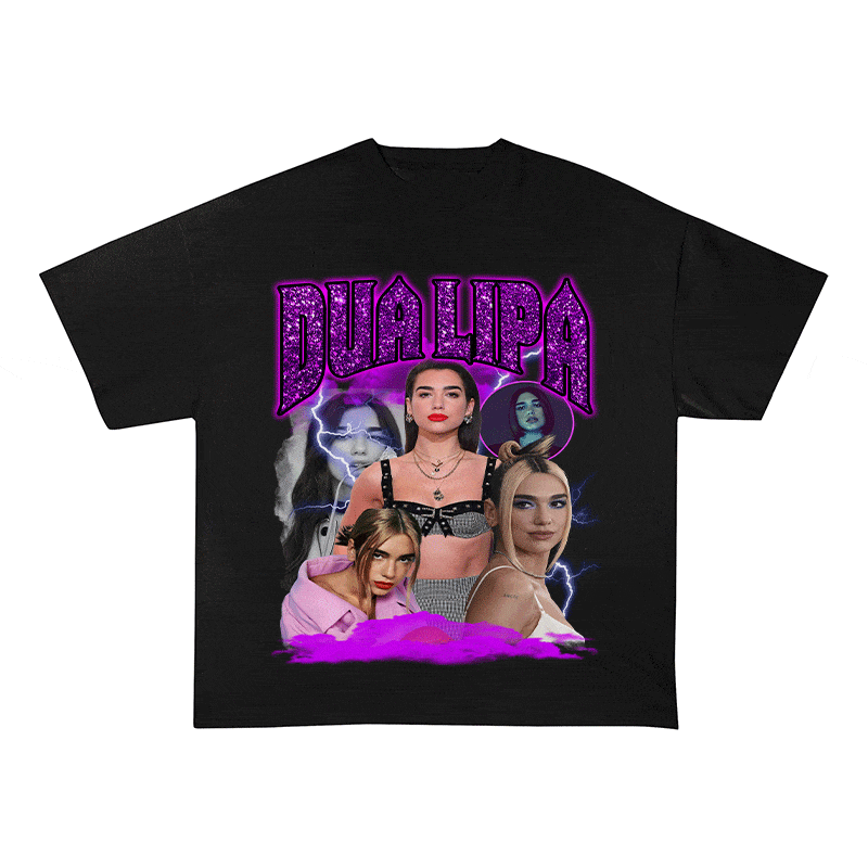 RDMCLOTHINGART tapestry hoodie DUA LIPA HEAVY WEIGHT COTTON TEE-9122