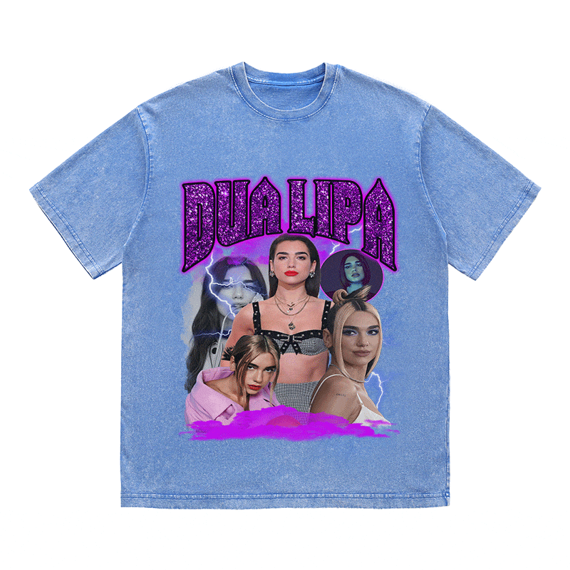 RDMCLOTHINGART tapestry hoodie DUA LIPA HEAVY WEIGHT COTTON TEE-9122