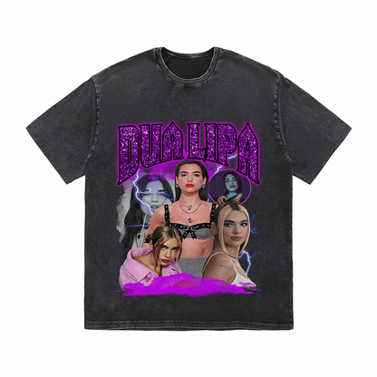 RDMCLOTHINGART tapestry hoodie DUA LIPA HEAVY WEIGHT COTTON TEE-9122