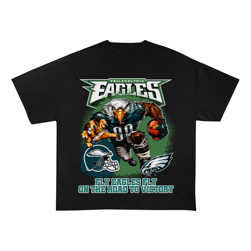 RDMCLOTHINGART tapestry hoodie EAGLES HEAVY WEIGHT COTTON TEE-8787