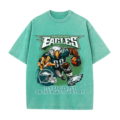 RDMCLOTHINGART tapestry hoodie EAGLES HEAVY WEIGHT COTTON TEE-8787