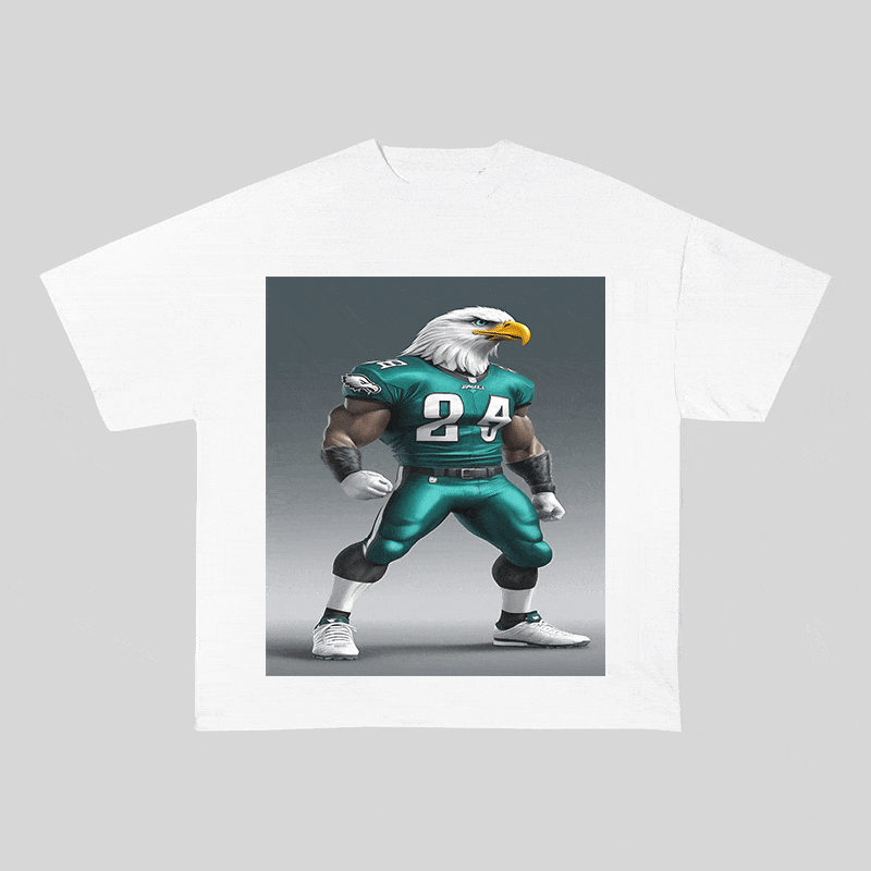 RDMCLOTHINGART tapestry hoodie EAGLES HEAVY WEIGHT COTTON TEE-8802