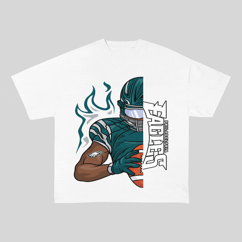 RDMCLOTHINGART tapestry hoodie EAGLES HEAVY WEIGHT COTTON TEE-8805