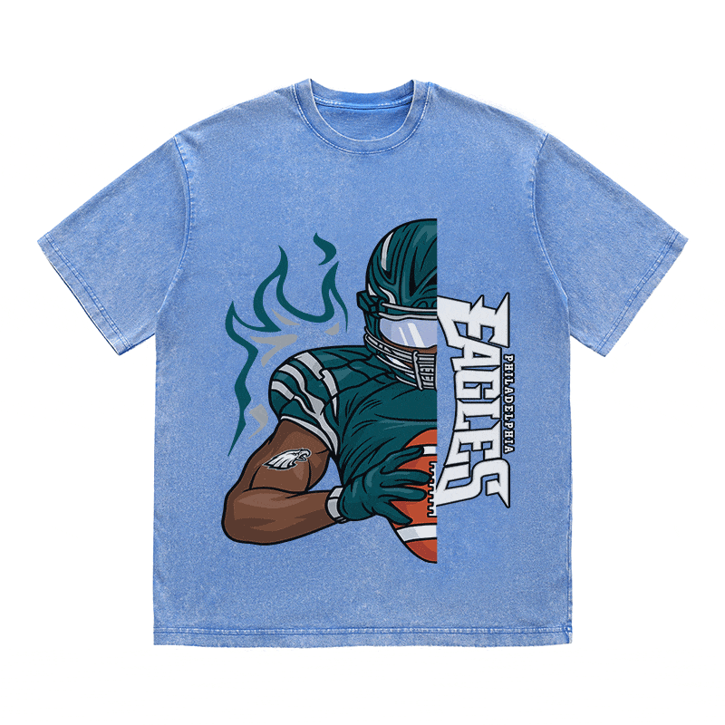 RDMCLOTHINGART tapestry hoodie EAGLES HEAVY WEIGHT COTTON TEE-8805